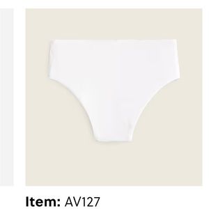 J Crew High-cut waist bikini bottom